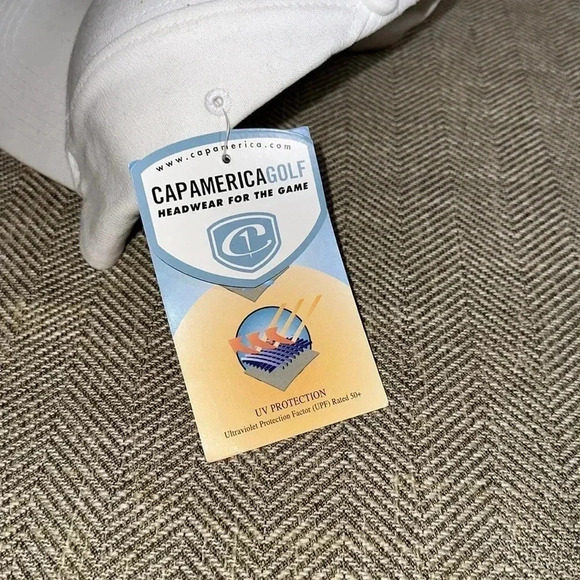 NWT LEWIS BAKERIES HEALTHY LIFE BREAD WHITE BALL CAP HAT CAP AMERICA GOLF - Picture 4 of 9